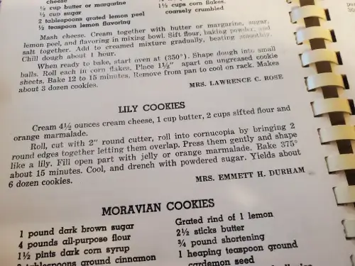 lily cookie recipe book
