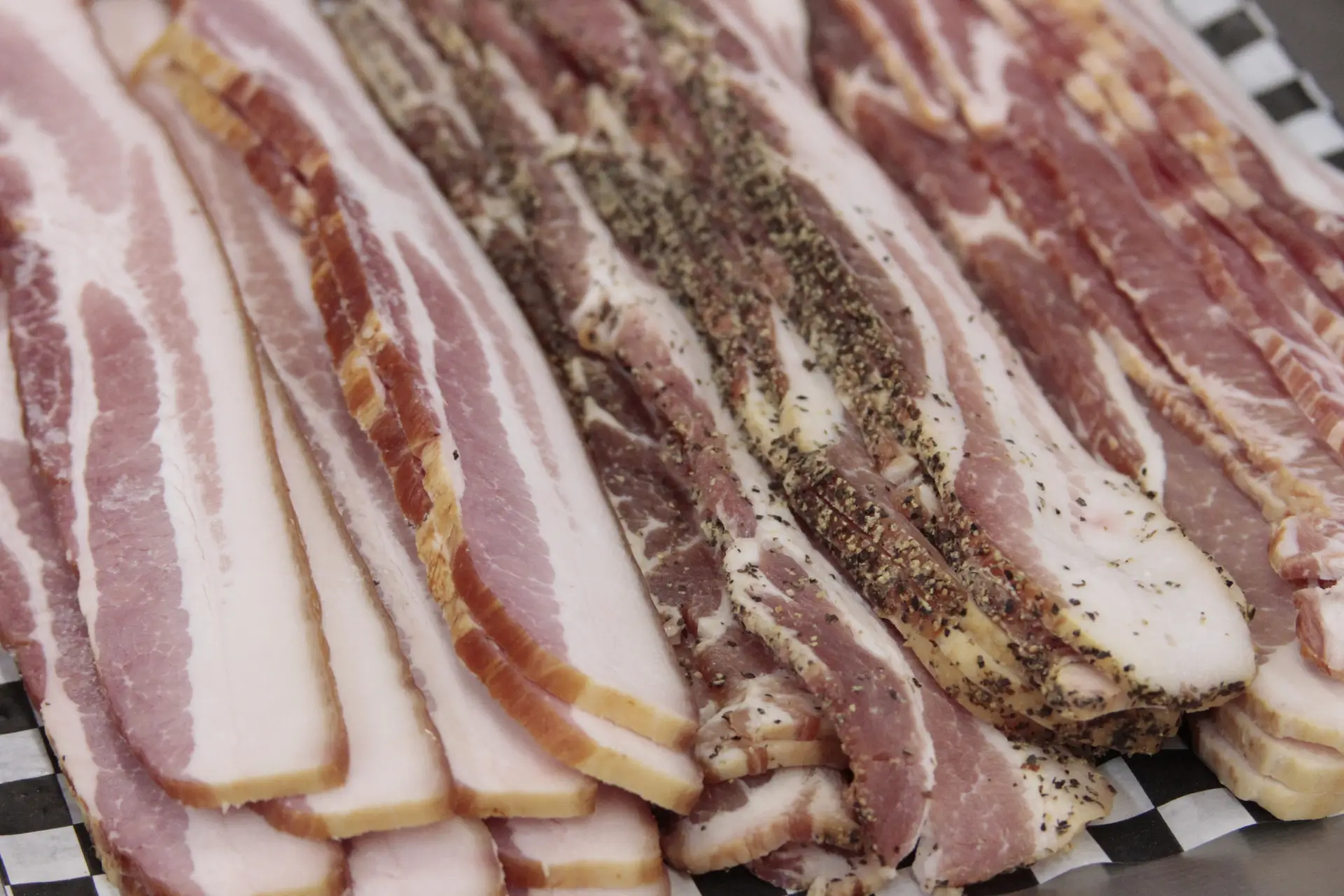 bacon-strips-seasoned Three types of bacon